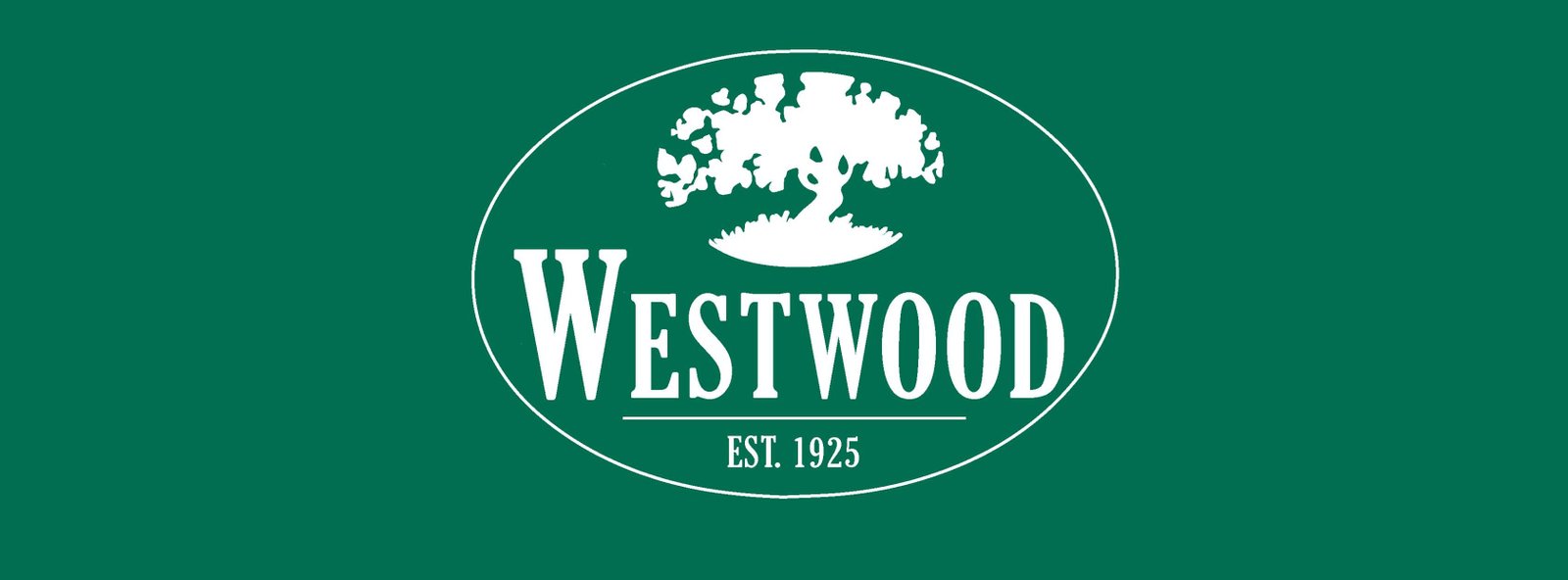 The Westwood, Est. 1925 oval logo